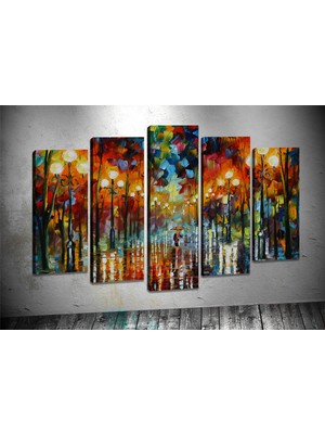 Tablocenter 5 Parçalı Dekoratif Kanvas Tablo 60 x 100 cm