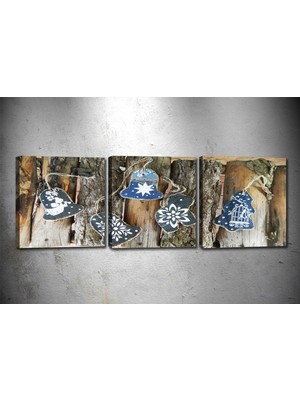 Tablocenter 3 Parçalı Dekoratif Kanvas Tablo 30 x 90 cm