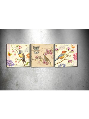 Tablocenter 3 Parçalı Dekoratif Kanvas Tablo 30 x 90 cm