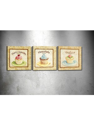 Tablocenter 3 Parçalı Dekoratif Kanvas Tablo 30 x 90 cm