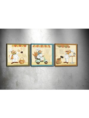 Tablocenter 3 Parçalı Dekoratif Kanvas Tablo 30 x 90 cm