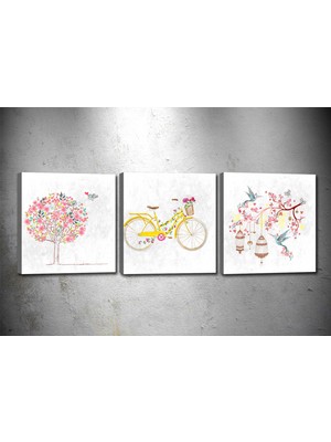 Tablocenter 3 Parçalı Dekoratif Kanvas Tablo 30 x 90 cm