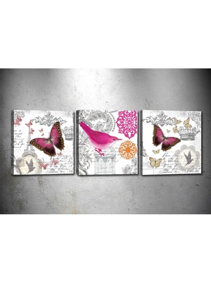 Tablocenter 3 Parçalı Dekoratif Kanvas Tablo 30 x 90 cm