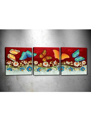 Tablocenter 3 Parçalı Dekoratif Kanvas Tablo 30 x 90 cm