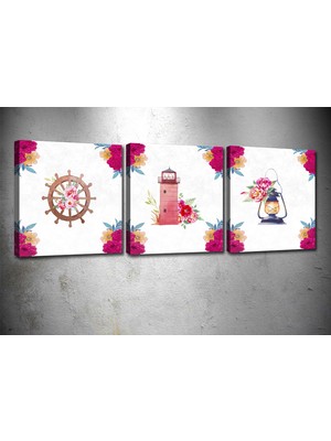 Tablocenter 3 Parçalı Dekoratif Kanvas Tablo 30 x 90 cm