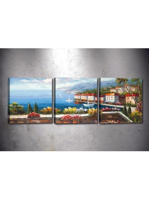 Tablocenter 3 Parçalı Dekoratif Kanvas Tablo 30 x 90 cm