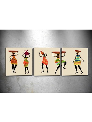 Tablocenter 3 Parçalı Dekoratif Kanvas Tablo 30 x 90 cm