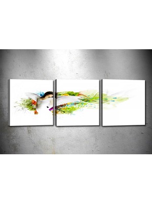 Tablocenter 3 Parçalı Dekoratif Kanvas Tablo 30 x 90 cm