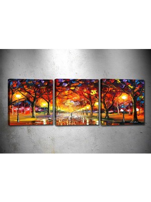 Tablocenter 3 Parçalı Dekoratif Kanvas Tablo 30 x 90 cm