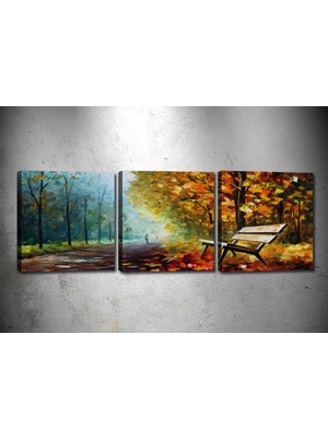 Tablocenter 3 Parçalı Dekoratif Kanvas Tablo 30 x 90 cm