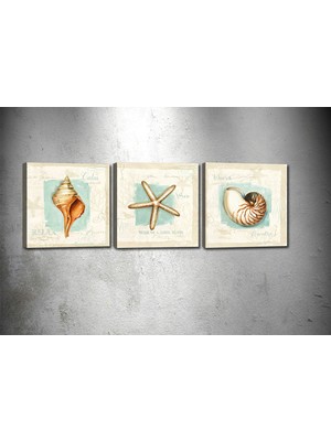 Tablocenter 3 Parçalı Dekoratif Kanvas Tablo 30 x 90 cm