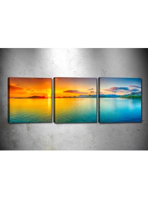 Tablocenter 3 Parçalı Manzara Kanvas Tablo 30 x 90 cm
