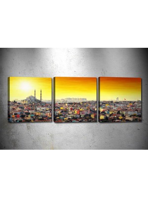 Tablocenter 3 Parçalı Manzara Kanvas Tablo 30 x 90 cm
