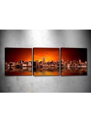 Tablocenter 3 Parçalı Manzara Kanvas Tablo 30 x 90 cm