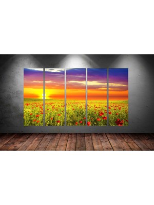 Tablocenter 5 Parçalı Dekoratif  Kanvas Tablo 150 x 90cm