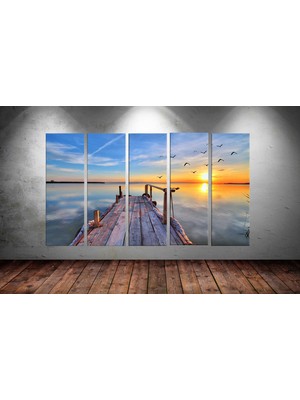 Tablocenter 5 Parçalı Dekoratif  Kanvas Tablo 150 x 90cm
