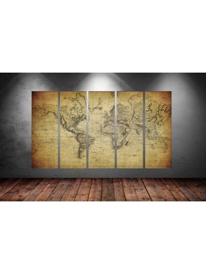 Tablocenter 5 Parçalı Dekoratif  Kanvas Tablo 150 x 90cm