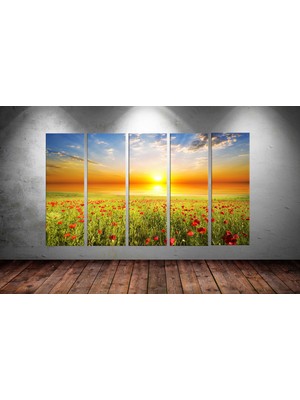 Tablocenter 5 Parçalı Dekoratif  Kanvas Tablo 150 x 90cm