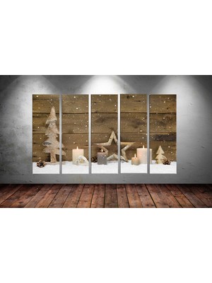 Tablocenter 5 Parçalı Dekoratif  Kanvas Tablo 150 x 90cm