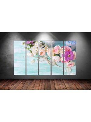 Tablocenter 5 Parçalı Dekoratif  Kanvas Tablo 150 x 90cm
