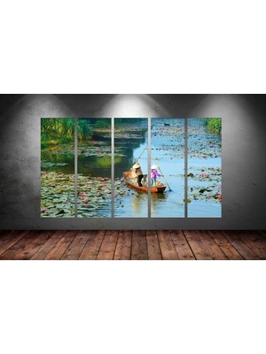 Tablocenter 5 Parçalı Dekoratif  Kanvas Tablo 150 x 90cm