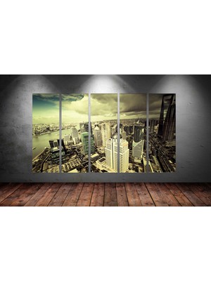 Tablocenter 5 Parçalı Dekoratif  Kanvas Tablo 150 x 90cm