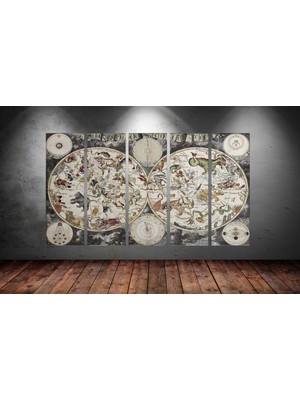 Tablocenter 5 Parçalı Dekoratif  Kanvas Tablo 150 x 90cm