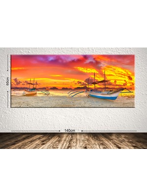 Tablo center Dev Boyut Manzara Kanvas Tablo - 60x140cm