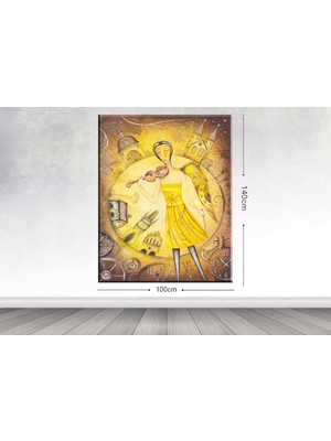 Tablo center Dev Boyut Dekoratif Kanvas Tablo - 100x140cm