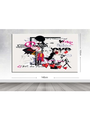 Tablo center Dev Boyut Dekoratif Kanvas Tablo - 100x140cm