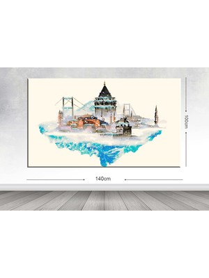 Tablo center Dev Boyut Manzara Kanvas Tablo - 100x140cm
