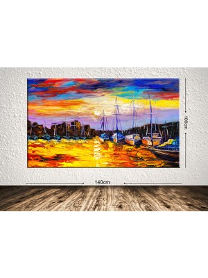 Tablo center Dev Boyut Manzara Kanvas Tablo - 100x140cm