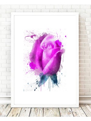 Tablo center Beyaz Çerçeveli Tablo - 24x29cm