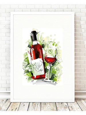 Tablo center Beyaz Çerçeveli Tablo - 24x29cm