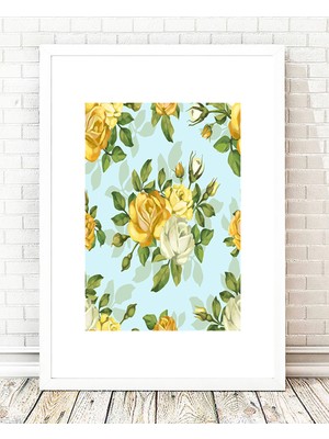 Tablo center Beyaz Çerçeveli Tablo - 24x29cm