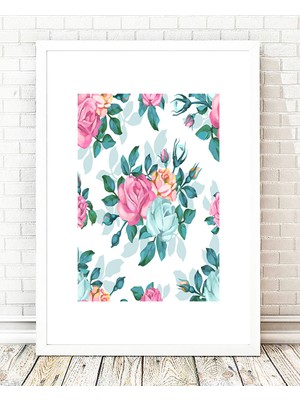 Tablo center Beyaz Çerçeveli Tablo - 24x29cm