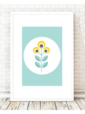 Tablo center Beyaz Çerçeveli Tablo - 24x29cm