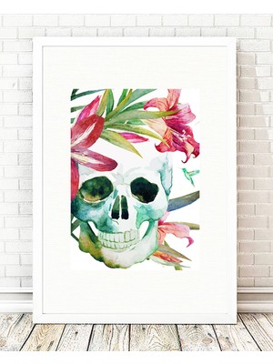 Tablo center Beyaz Çerçeveli Tablo - 24x29cm