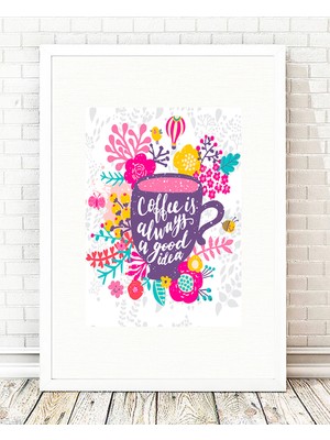 Tablo center Beyaz Çerçeveli Tablo - 24x29cm