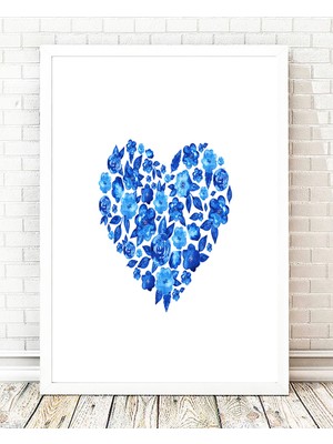 Tablo center Beyaz Çerçeveli Tablo - 24x29cm