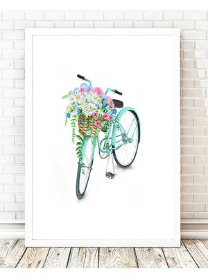 Tablo center Beyaz Çerçeveli Tablo - 24x29cm