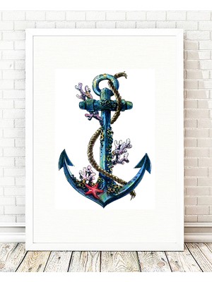 Tablo center Beyaz Çerçeveli Tablo - 24x29cm