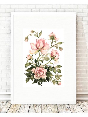 Tablo center Beyaz Çerçeveli Tablo - 24x29cm