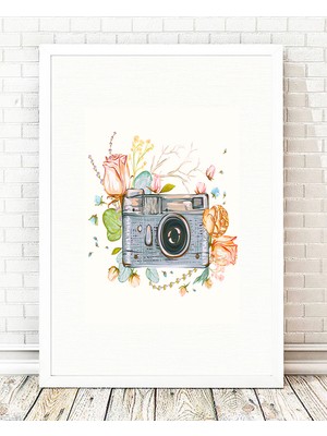 Tablo center Beyaz Çerçeveli Tablo - 24x29cm