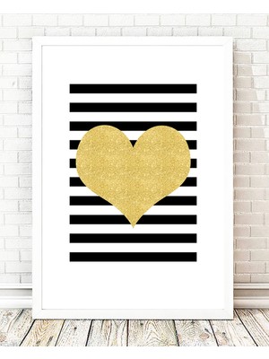 Tablo center Beyaz Çerçeveli Tablo - 24x29cm