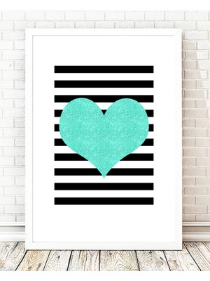 Tablo center Beyaz Çerçeveli Tablo - 24x29cm