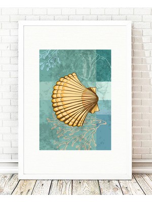 Tablo center Beyaz Çerçeveli Tablo - 24x29cm