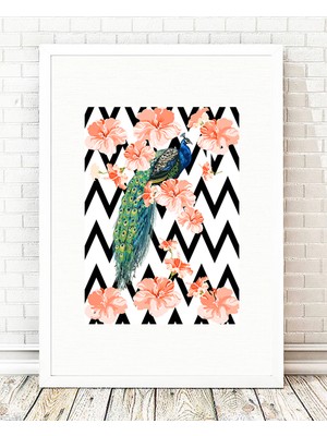 Tablo center Beyaz Çerçeveli Tablo - 24x29cm