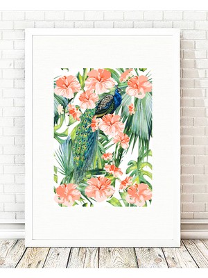 Tablo center Beyaz Çerçeveli Tablo - 24x29cm