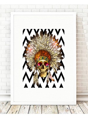 Tablo center Beyaz Çerçeveli Tablo - 24x29cm